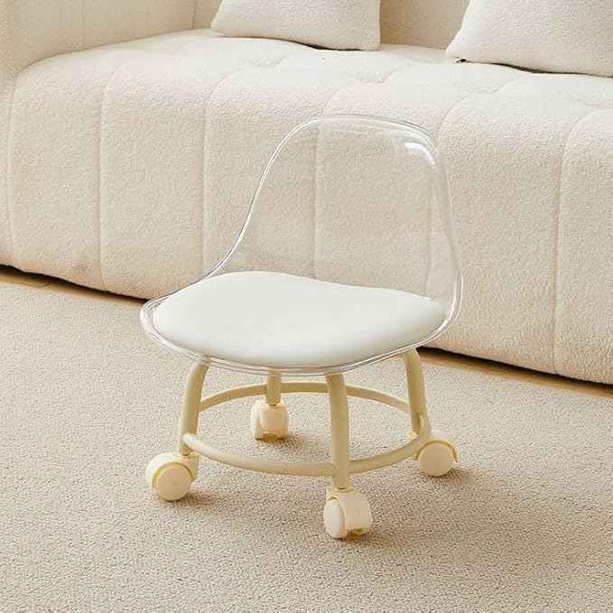Acrylic Rotatable Transparent Chair - 360° Versatile Seating Solution