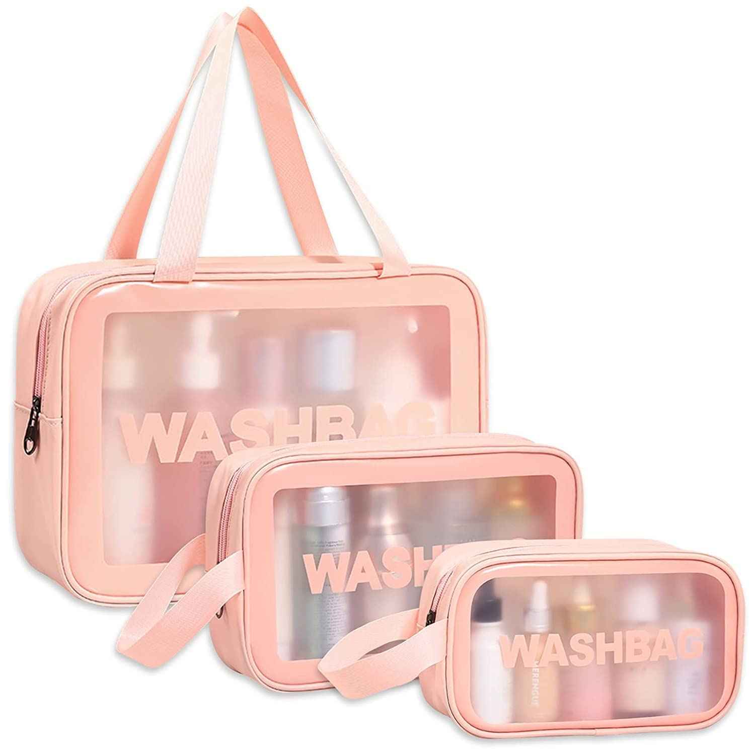Transparent Makeup Bag for Women - Travel Organizer and Cosmetic Organizer Bag