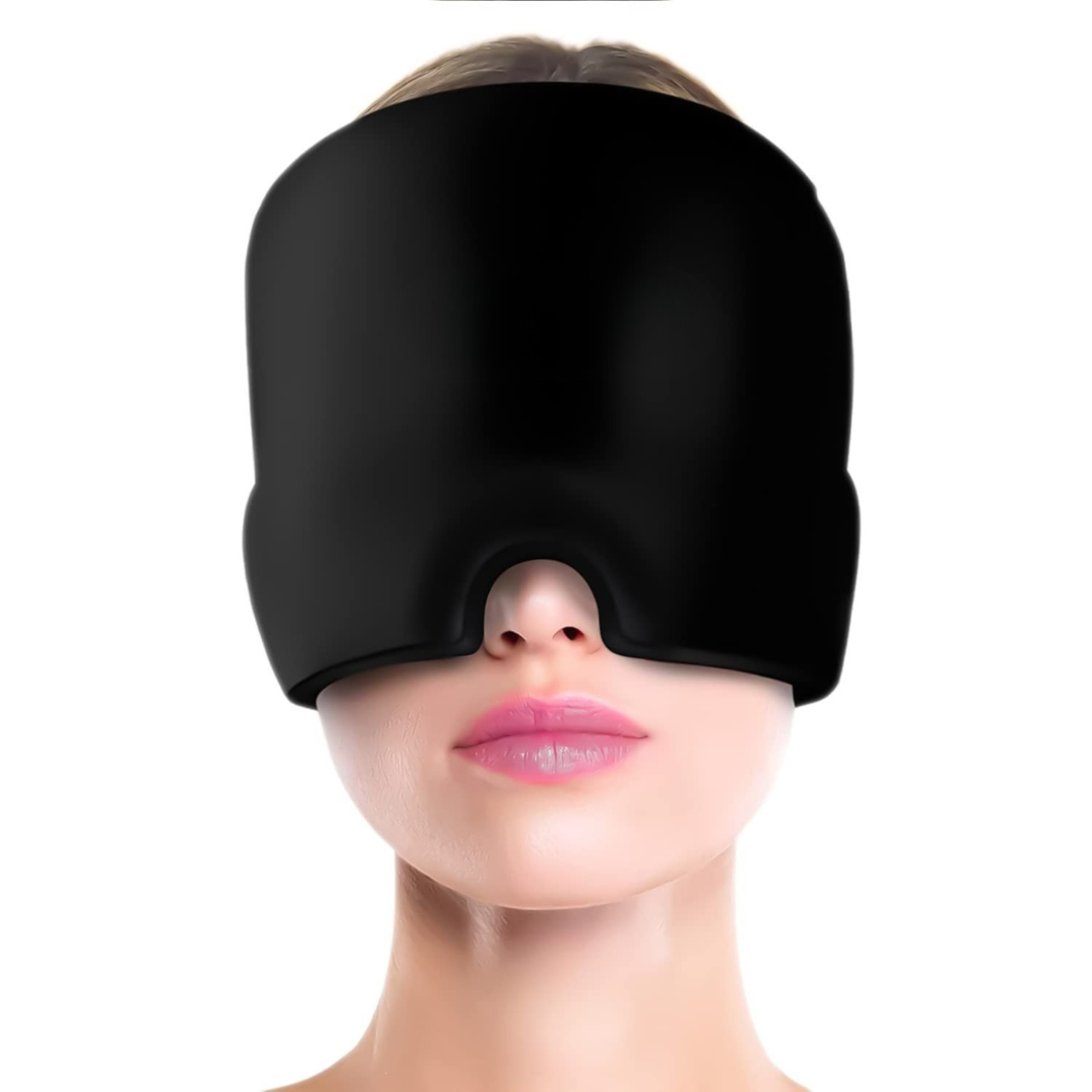 Migraine Relief Cap for Migraines, Headaches, Sinuses, Tension Relief - Black