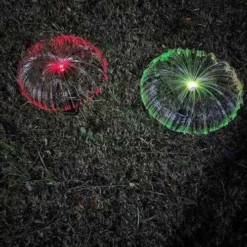 Jellyfish Solar Garden Light with Metal Stand - Multicolour Illumination