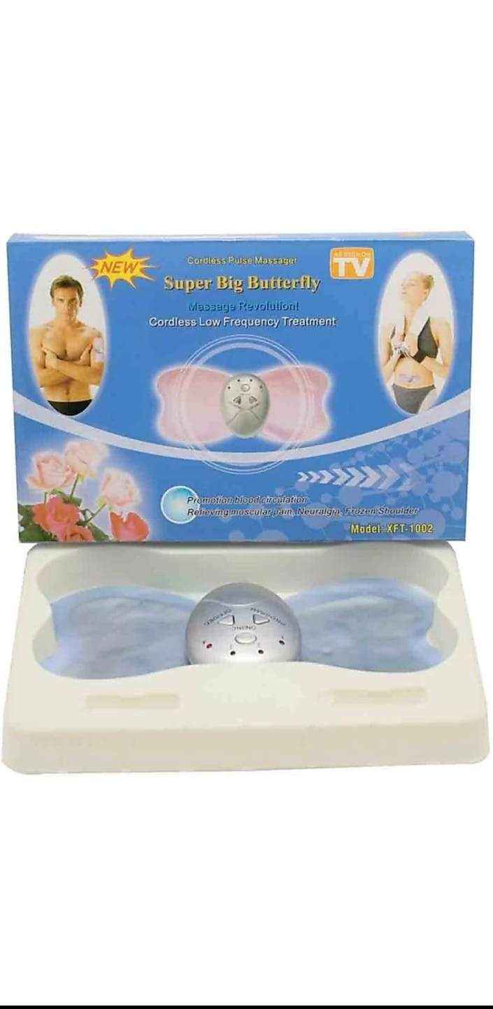 Super Big Butterfly Cordless Pulse Massage Device for Muscular Relaxation