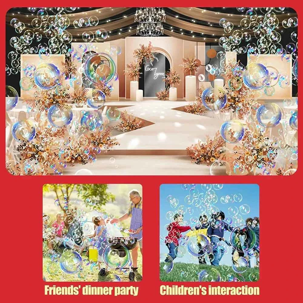 Magic Bubble Machine - Portable Bubble Maker for Enchanting Firework Moments